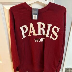Red Paris Sports Sweatshirt